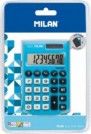 Calculator de Birou MILAN 8 Digits 97x62x8 mm Alimentare Duala Corp din Plastic Albastru ADAC150908BBL