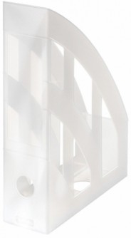 Függőleges irattartó, PP, áttetsző fehér Herlitz