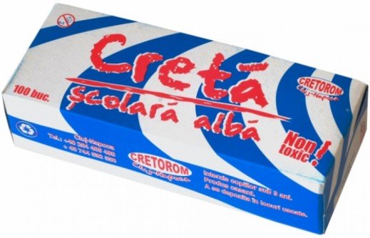 Creta scolara alba 100buc