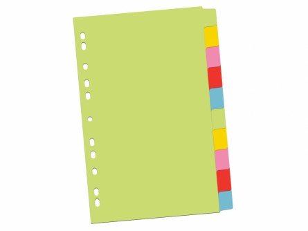 Színes karton index 5/set