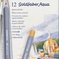 CREIOANE COLORATE AQUARELLE 12 CULORI GOLDFABER CUT. METAL FABER