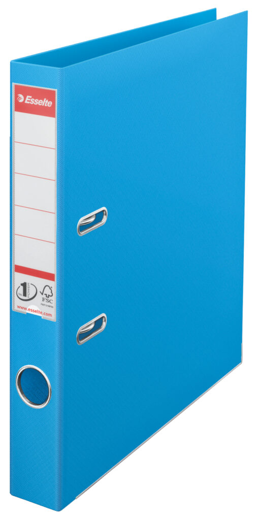 BIBLIORAFT PLASTIFIAT INT-EXT 5CM CYAN NR1 POWER ESSELTE
