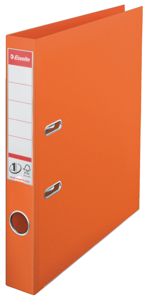 BIBLIORAFT PLASTIFIAT INT-EXT 5CM PORTOCALIU NR1 POWER ESSELTE