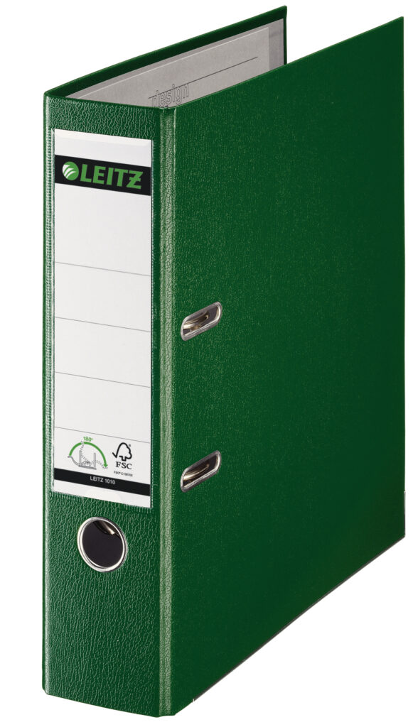 BIBLIORAFT PLASTIFIAT 8CM 180GRADE VERDE LEITZ