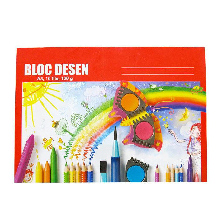 BLOC DESEN A3 160G 16 COLI POLICROMIE