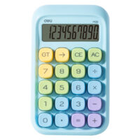 CALCULATOR BIROU 10DIG TASTE MULTICOLORE ALBASTRU DELI