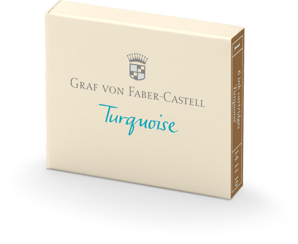 CARTUSE CERNEALA MICI TURCOAZ 6 BUC/CUTIE GRAF VON FABER-CASTELL