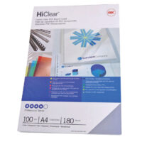 COPERTI PLASTIC A4 150 MICRONI TRANSPARENTE 100/TOP GBC