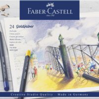 CREIOANE COLORATE 24 CULORI GOLDFABER CUTIE METAL FABER-CASTELL