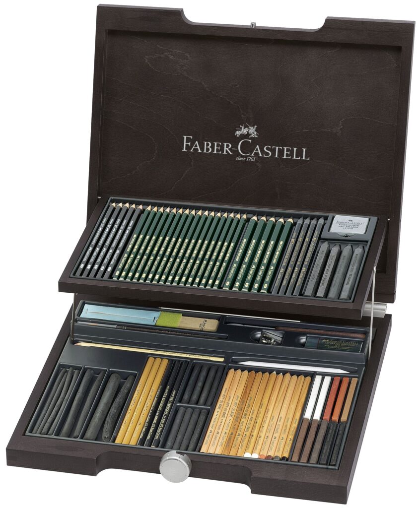 CUTIE LEMN 95 BUCATI PITT MONOCHROME 2 FABER-CASTELL