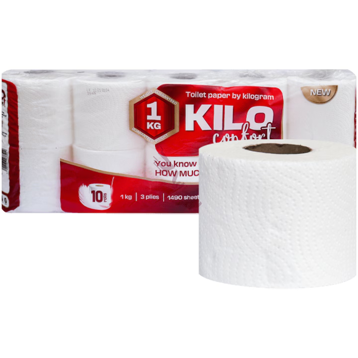 HARTIE IGIENICA ALBA 3STR 10/SET KILO