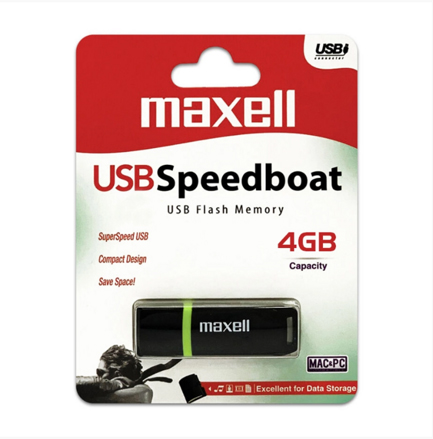 MEMORIE USB 4GB SPEEDBOAT USB 2.0 MAXELL