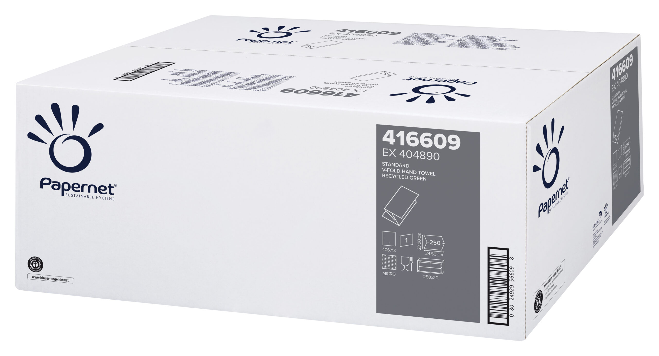 PROSOAPE HARTIE VERZI IN V PREMIUM 250/SET PAPERNET