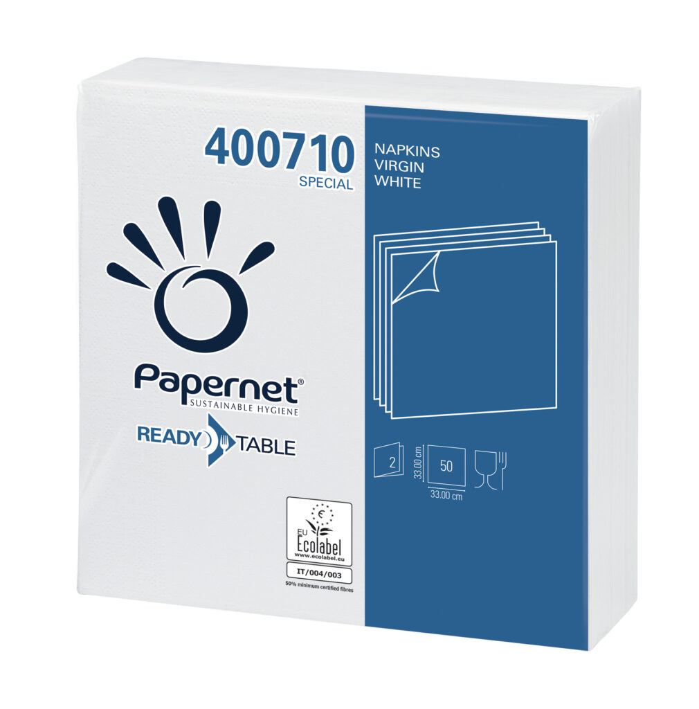 SERVETELE DE MASA ALBE 33X33CM 2STR 50/SET PAPERNET