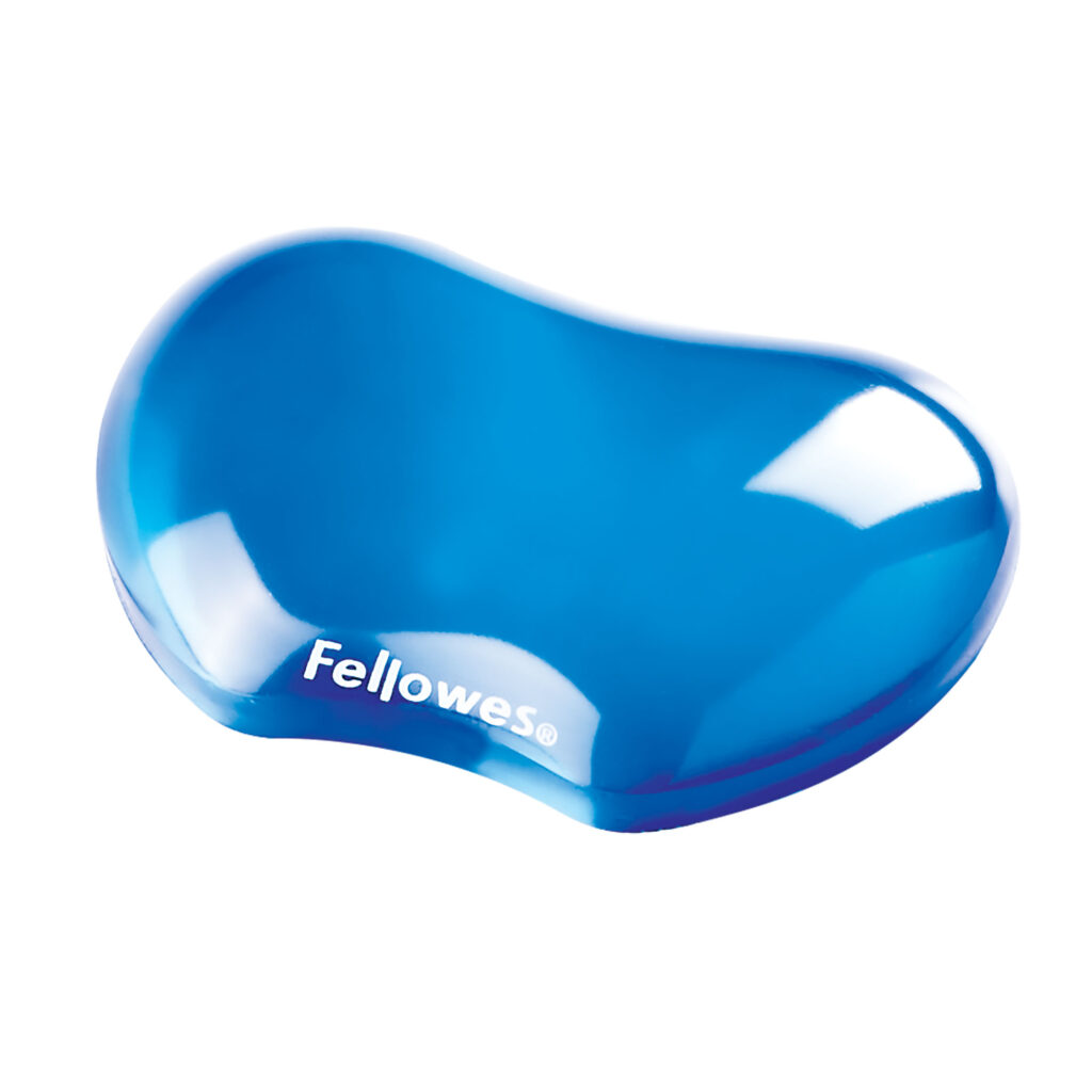 SUPORT INCHEIETURI ALBASTRU GEL CRYSTAL FELLOWES