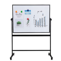 WHITEBOARD MAGNETIC MOBIL 90*120 CM RAMA ALUMINIU DELI
